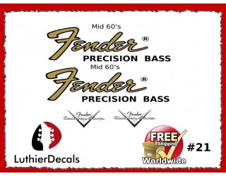 Fender Precision Bass Guitar Decal #21